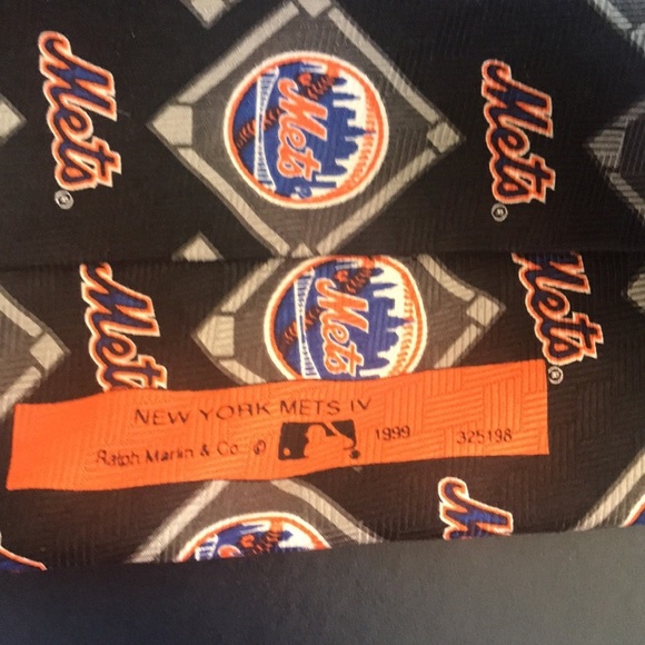 Mets vintage tie silk RM Sport Ralph Marlin & Co 1999 rare - Picture 5 of 9